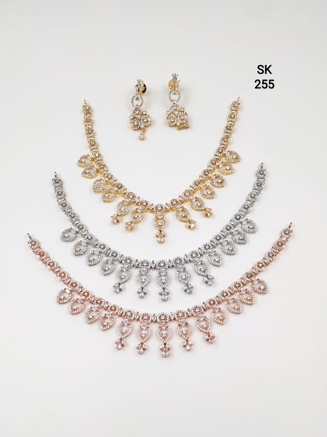 American Diamond Necklace Set